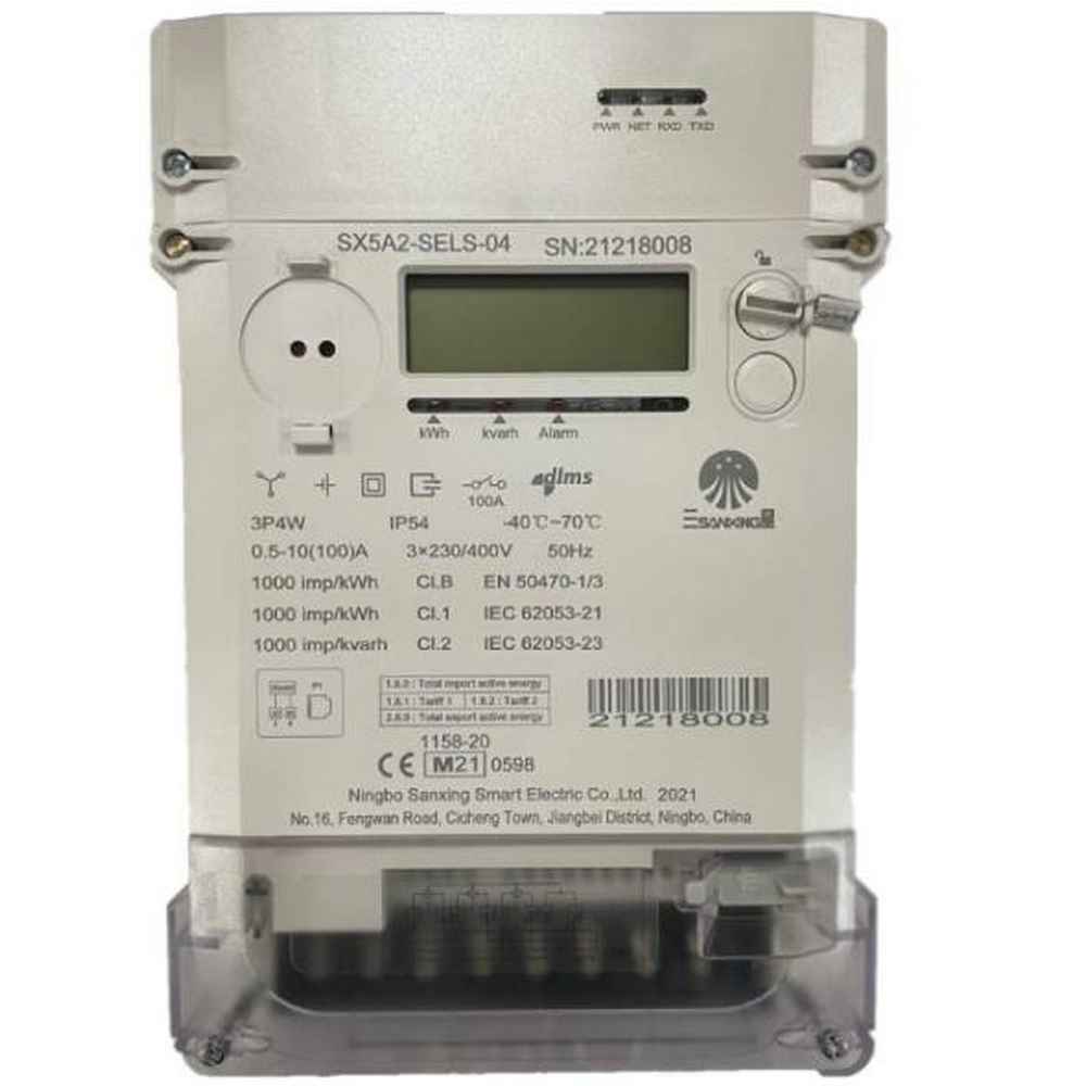 Set Μετρητής Ενέργειας Τριφασικός για Net Metering <55kW & Modem Τηλεμετρίας SX5A2-SELS-04
