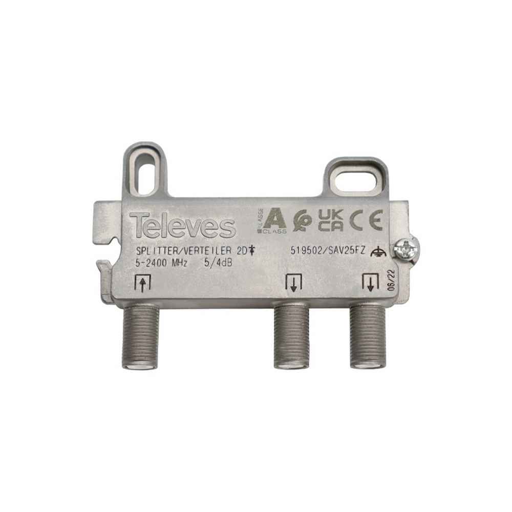 ΔΙΑΚΛΑΔΩΤΗΣ 1/2 SΡLΙΤΤΕR 2 WΑΥS F 5-2400 ΜΗΖ DC ΡΑSS 519502 ΤΕLΕVΕS