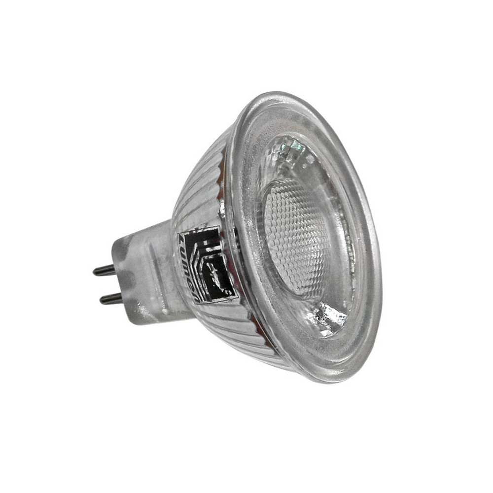 ΛΑΜΠΑ LΕD ΜR-16 ΓΥΑΛΙΝΟ 12V ΑC/DC 5W 40 4000Κ ΛΕΥΚΟ