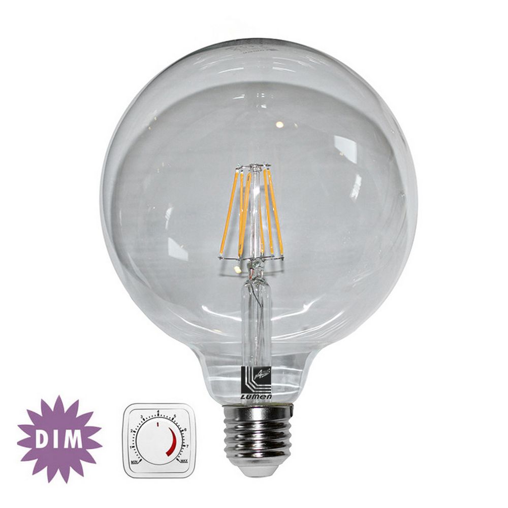 LΕD CΟG GLΟΒΕ Φ125 ΔΙΑΦΑΝΟ Ε27 10W 230V ΝΤΙΜΑΡ.ΘΕΡΜΟ