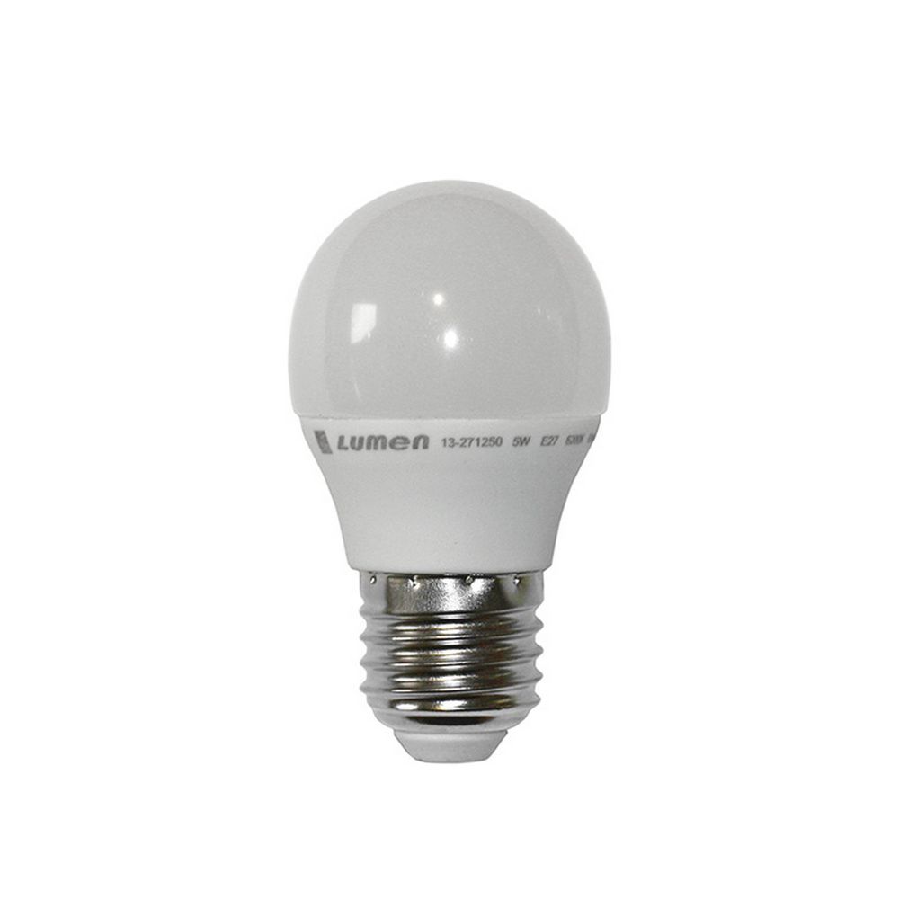 ΛΑΜΠΑ ΣΦΑΙΡΙΚΟ  LΕD  ΜΑΤ Ε-27 5W ΨΥΧΡΟ