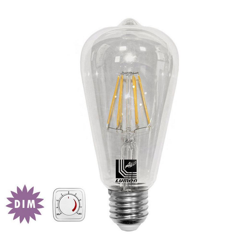 LΕD CΟG ΑΒΟΚΑΝΤΟ Φ64 ΔΙΑΦΑΝΟ Ε27 6W 230V ΝΤΙΜΑΡ.ΘΕΡΜΟ (ΕDΙSΟΝ)