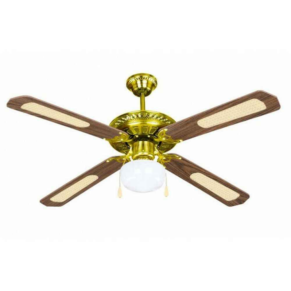 Eurolamp 147-29001 Ανεμιστήρας Οροφής 130cm με Φως Καφέ