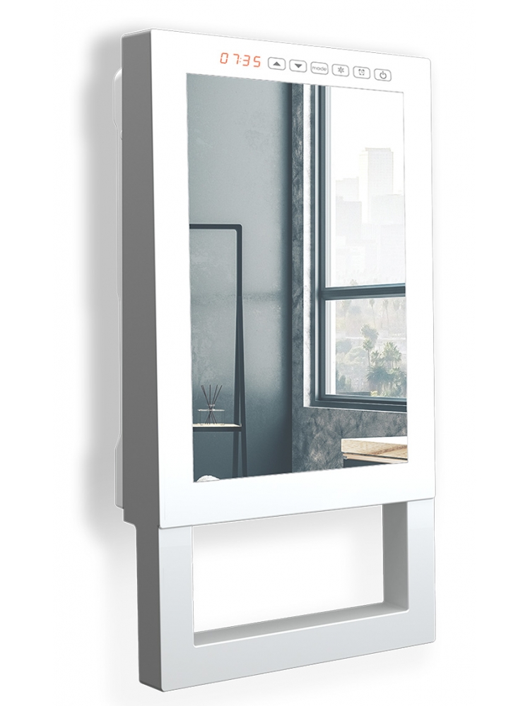 Radialight Quadro Visio Ψηφιακό Αερόθερμο Μπάνιου με Πρόσοψη Καθρέφτη 1800W