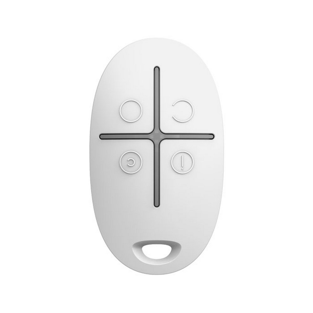 Ajax SpaceControl (White) Τηλεχειριστήριο µε πλήκτρο πανικού