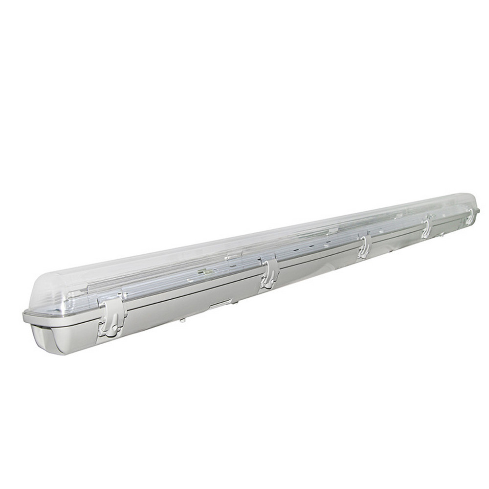 ΦΩΤΙΣΤΙΚΟ ΣΤΕΓΑΝΟ IP65 ABS ΓΙΑ ΛΑΜΠΑ LED T8 1x120cm τροφοδοσίας 2 άκρων