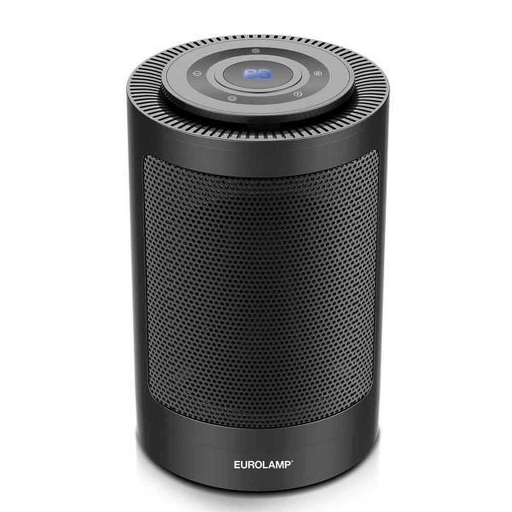 ΑΕΡΟΘΕΡΜΟ ΚΕΡΑΜΙΚΟ 1500W ΚΥΚΛΙΚΟ ΜΑΥΡΟ ΜΕ ΤΗΛΕΧΕΙΡΙΣΤΗΡΙΟ