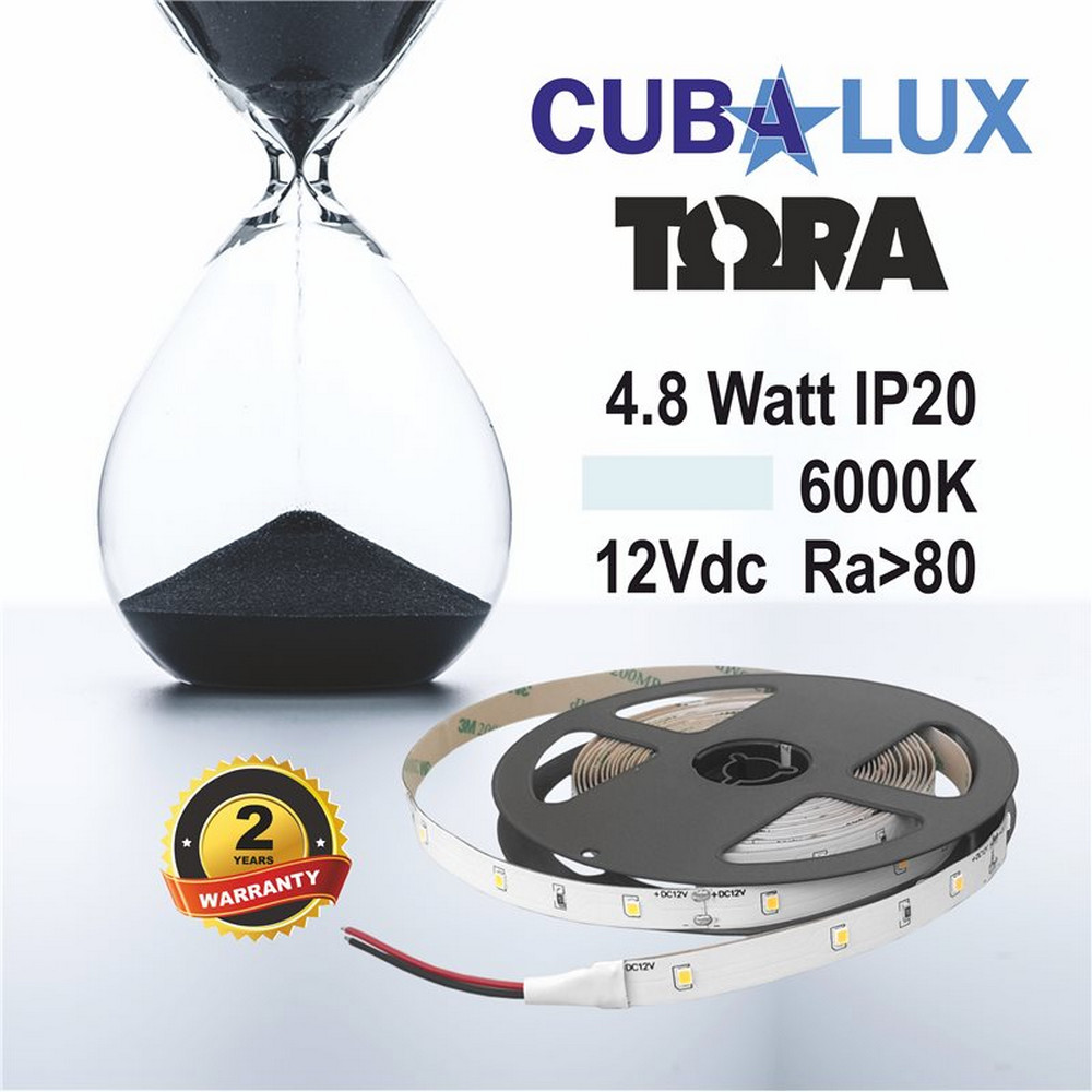 ΤΑΙΝΙΑ 4,8W ΙΡ20 12V CW 5500Κ 5Μ ΤΟRΑ 50-0001