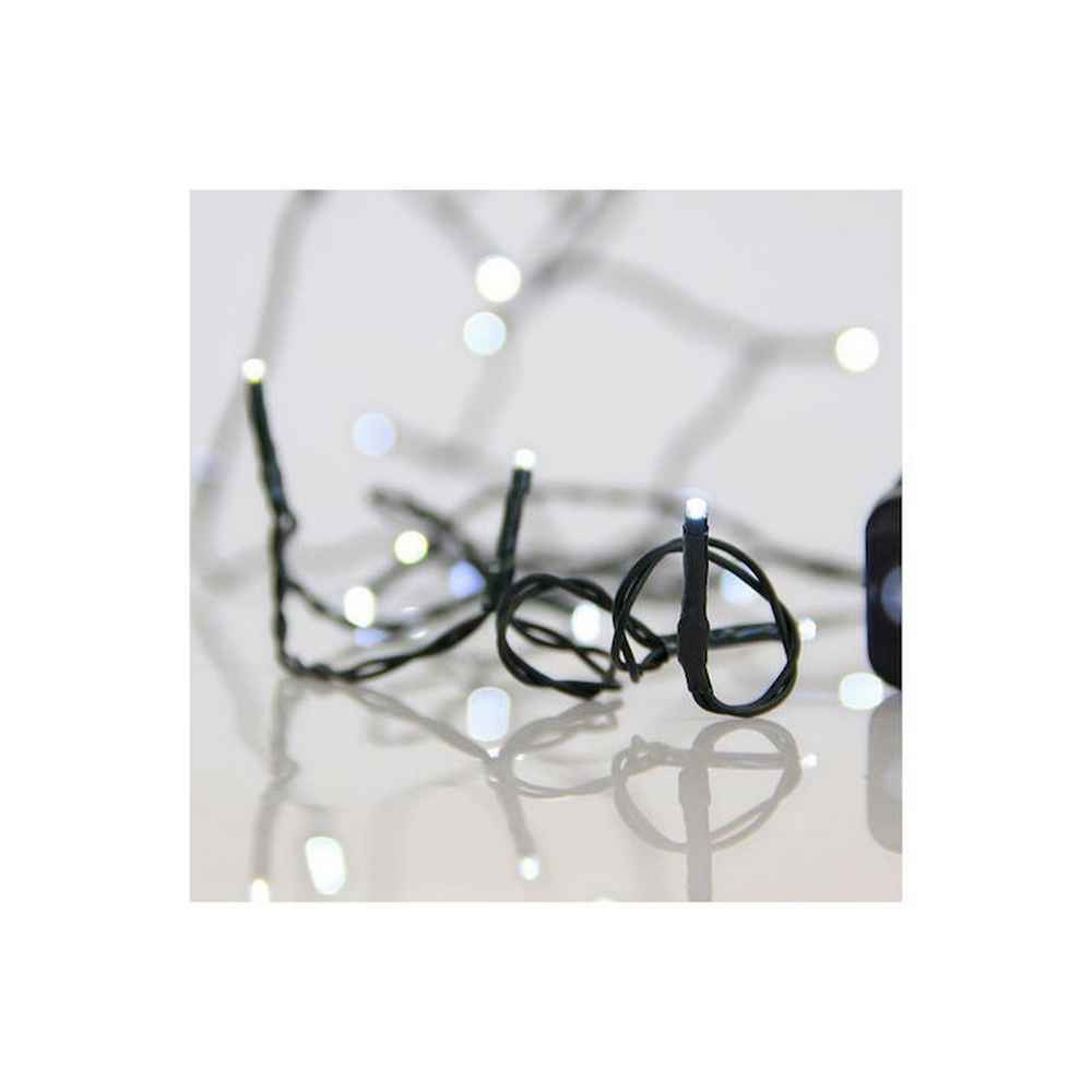 ΣΕΙΡΑ, 180 LED 3mm, 31V ΜΕΤΑΣΧΗΜΑΤΙΣΤΗ, 8 ΠΡΟΓΡΑΜΜΑΤΑ & ΜΝΗΜΗ, ΠΡΑΣΙΝΟ PVC ΚΑΛΩΔΙΟ, ΛΕΥΚΟ LED ΑΝΑ 5cm, ΠΡΟΕΚΤΑΣΗ ΠΑΡΟΧΗΣ 3m, ΙΡ44