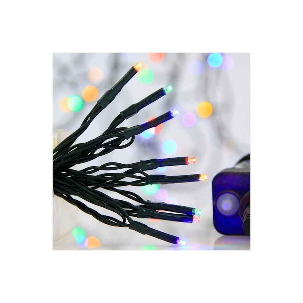 ΣΕΙΡΑ, 240 LED 3mm, 31V ΜΕΤΑΣΧΗΜΑΤΙΣΤΗ, 8 ΠΡΟΓΡΑΜΜΑΤΑ & ΜΝΗΜΗ, ΠΡΑΣΙΝΟ PVC ΚΑΛΩΔΙΟ, ΧΡΩΜΑΤΙΣΤΟ LED ΑΝΑ 5cm,  ΠΡΟΕΚΤΑΣΗ ΠΑΡΟΧΗΣ 3m, ΙΡ44