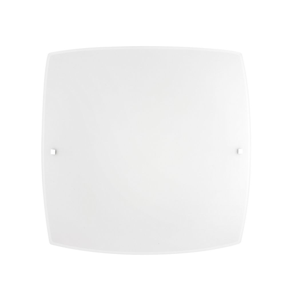 ΠΛΑΦΟΝΙΕΡΑ ΦΩΤΙΣΤΙΚΟ Quale Satinated White Glass Chrome Metal E27 1x60W L:30 H:9cm