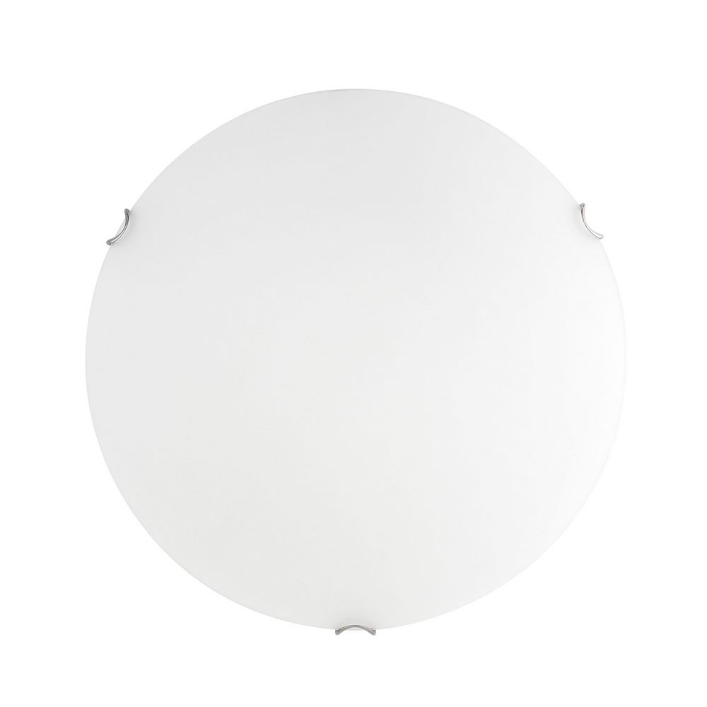 ΠΛΑΦΟΝΙΕΡΑ ΦΩΤΙΣΤΙΚΟ Anco Satinated White Glass Chrome Metal E27 1x60W D:30 H:8cm