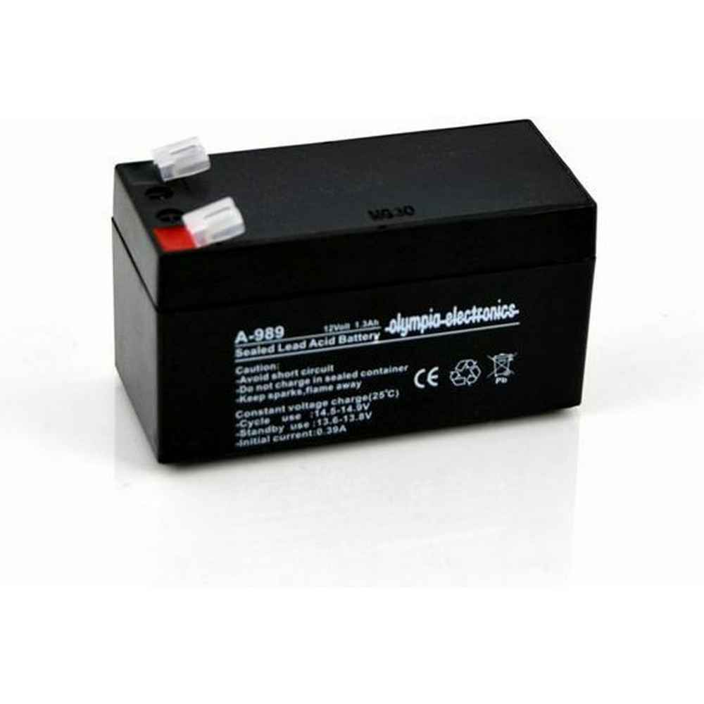 ΜΠΑΤΑΡΙΑ ΜΟΛΥΒΔΟΥ ΡΒ 12V 1,3ΑΗ A-989 OLYMPIA ELECTRONICS