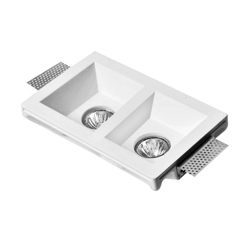 ΓΥΨΙΝΟ ΣΠΟΤ ΦΩΤΙΣΤΙΚΟ Tobia Recessed Downlight Gypsum GU10 2x35W Bulb Excluded L:21.4 W:11.7 H:6cm