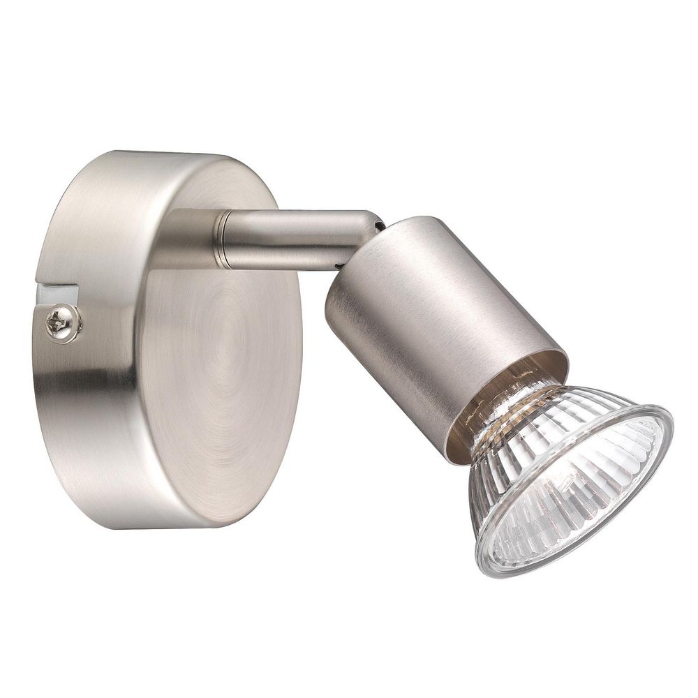 ΣΠΟΤ ΦΩΤΙΣΤΙΚΟ Base Satin Nickel Bulb Excluded GU10 1x50W D:8 H:12.3cm