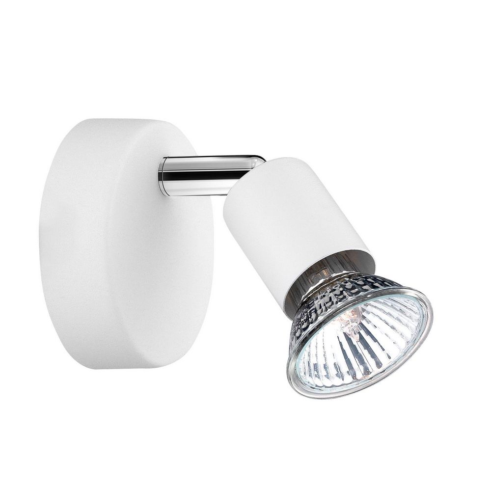 ΣΠΟΤ ΦΩΤΙΣΤΙΚΟ Base Matt White Metal Bulb Excluded GU10 1x50W D:8 H:12.3cm