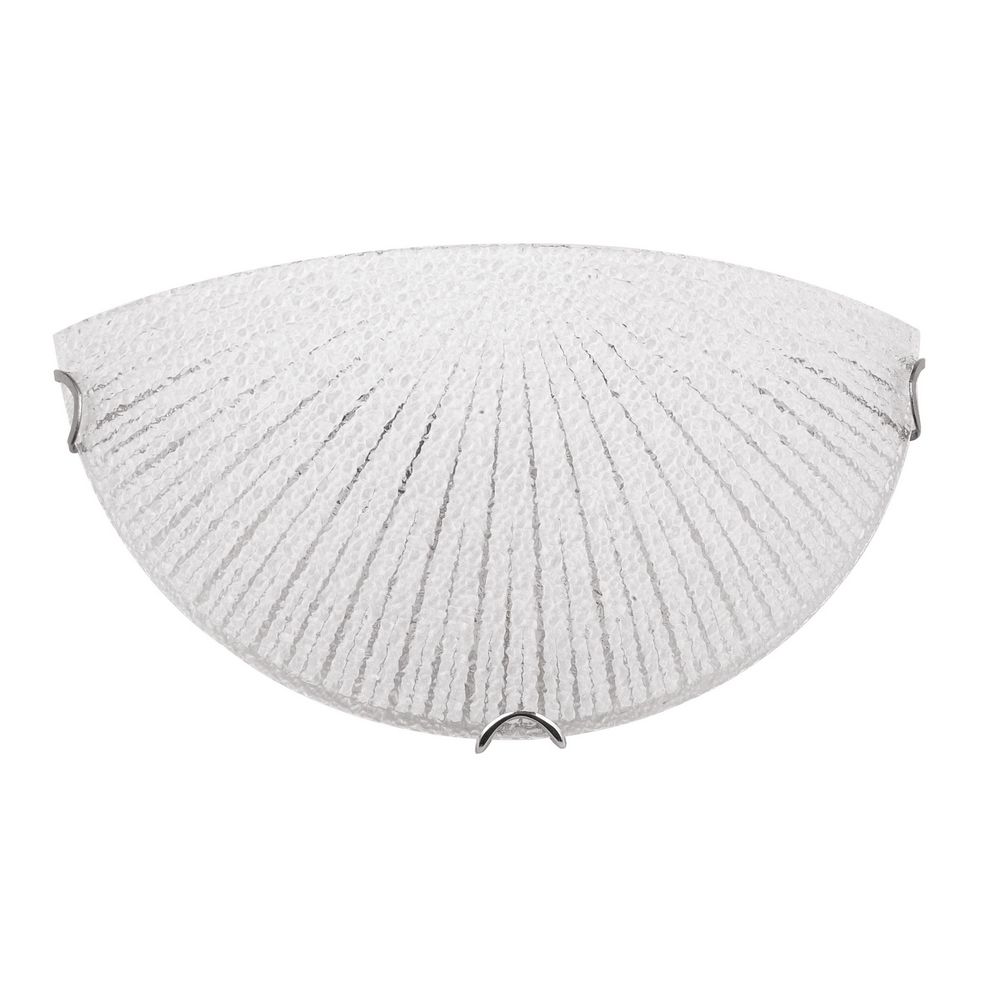 ΑΠΛΙΚΑ ΦΩΤΙΣΤΙΚΟ Shell White & Clear Glass E27 1x60W L:30 H:15cm
