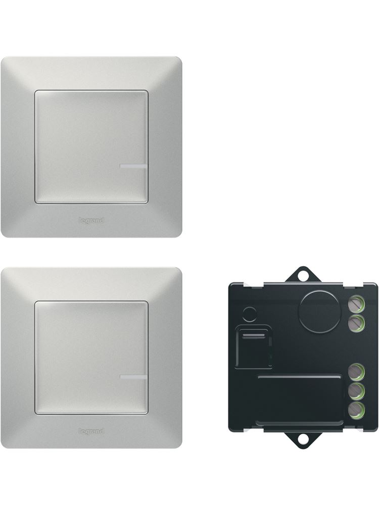 VL KIT ΦΩΤΙΣΜΟΥ 1 ΜΙΚΡΟΔ.& 2 ΑΣΥΡΜ ALU 752350 Legrand