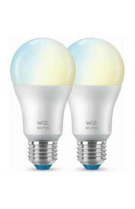 WIZ Λάμπα LED 8W 806lm E27 230V 2700-6500K Εναλλαγής Θερμού-Ψυχρού 2τεμ. WiFi Bluetooth BULB A60 E27 X2