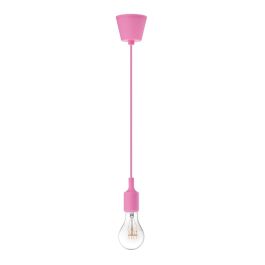 ΚΡΕΜΑΣΤΟ ΦΩΤΙΣΤΙΚΟ Swing Pink Silicon E27 1x60W D:4,5 H:100cm