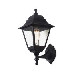 STRONG ΦΑΝΑΡΙ ΤΟΙΧΟΥ Ε27 IP23 377Χ180MM ΜΑΥΡΟ FOR LIGHT