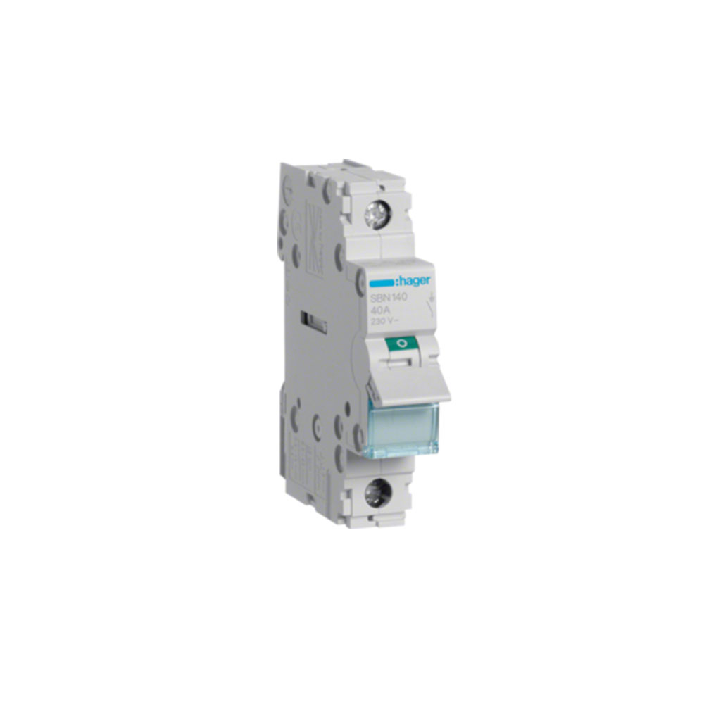 ΔΙΑΚΟΠΤΗΣ ΡΑΓΑΣ 1x40Α SBN140 HAGER